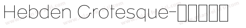 Hebden Grotesque字体转换
